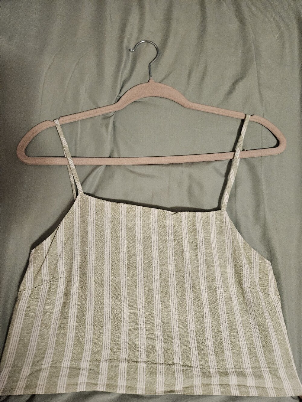 3 For $15🎊 Cotton On Striped Spaghetti Strap Crop Top With Tie Back Detail